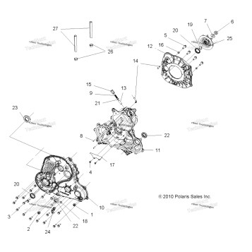 DRIVE TRAIN, MAIN GEARCASE (49ATVGEARCASE1332845)