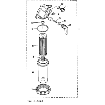 FUEL FILTER SECTION PARTS