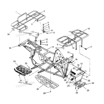 BUMPER/RACK MOUNTING 2X4 300