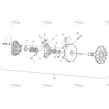 DRIVE CLUTCH A01BA50AA