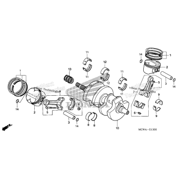 CRANKSHAFT + PISTON