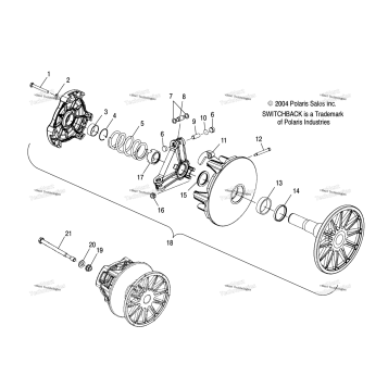DRIVE CLUTCH /ESA/S05NS8CS/CSA (4992809280C01)