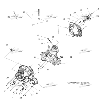 DRIVE TRAIN, MAIN GEARCASE