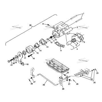 REAR BRAKE ASSEMBLY 2X4 400L