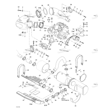 ENGINE SUPPORT AND MUFFLER