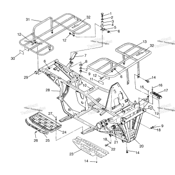 BUMPER/RACK MOUNTING 4X4 300