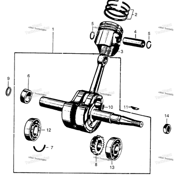 CRANKSHAFT + PISTON
