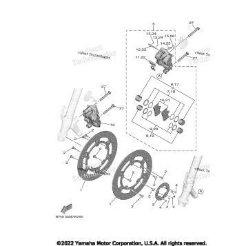 FRONT BRAKE CALIPER