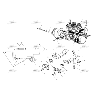 ENGINE MOUNTING S03ST6ES/S03ST6ESA