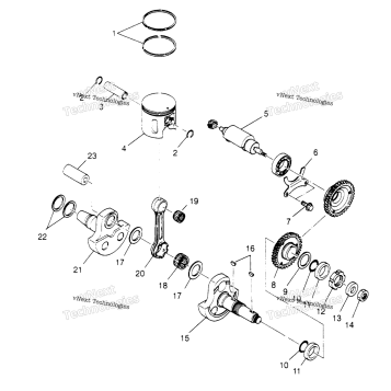 PISTON & CRANKSHAFT XPLORER 4X4