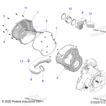 BODY, CLUTCH COVER