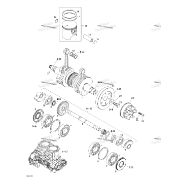 CRANKSHAFT AND PISTONS
