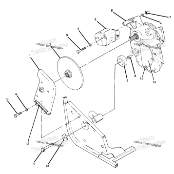 RIGHT HAND GEARCASE & BRAKE MOUNTING
