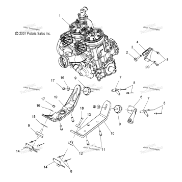 ENGINE, MOUNTING