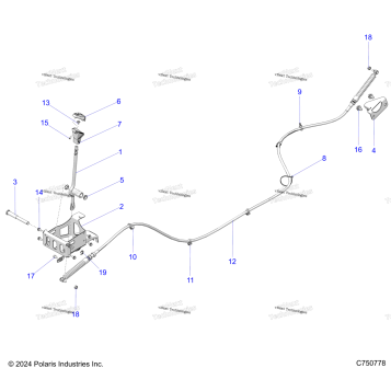 DRIVE TRAIN, GEAR SELECTOR Z25X4D92A/92B