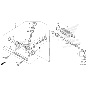 STEERING GEAR BOX@TIE ROD