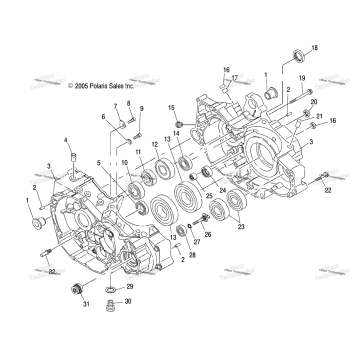 ENGINE, CRANKCASE