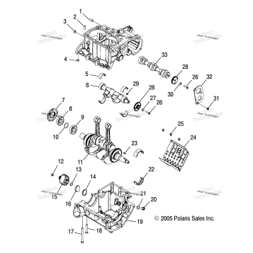 ENGINE, CRANKCASE & CRANKSHAFT