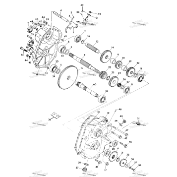 GEARCASE ASSEMBLY 250 4X4