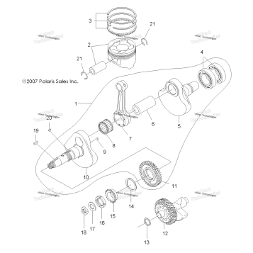 ENGINE, CRANKSHAFT & PISTON