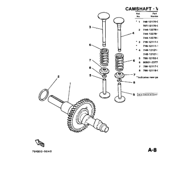CAMSHAFT - VALVE