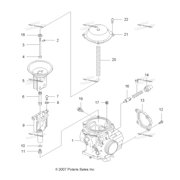 ENGINE, CARBURETOR, UPPER