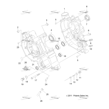 ENGINE, CRANKCASE