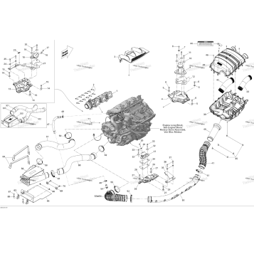 ENGINE AND AIR INTAKE SILENCER