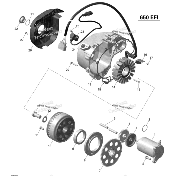 MAGNETO AND ELECTRIC STARTER