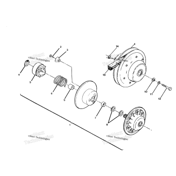 DRIVEN CLUTCH ASSEMBLY 2502X4