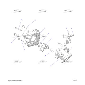 ENGINE, THROTTLE BODY & FUEL RAIL A25SEE57B1/B3/B6/B9