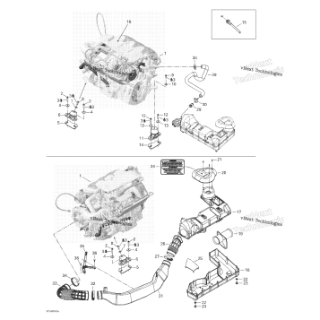 ENGINE SUPPORT AND AIR INTAKE