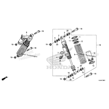 REAR SHOCK ABSORBER (2)