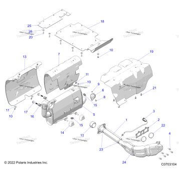 ENGINE, EXHAUST SYSTEM