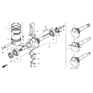 CRANKSHAFT + PISTON (1)