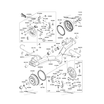 REAR HUBS/BRAKES (K7F/K8F)