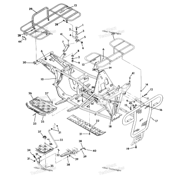 FRAME ASSEMBLY W/RACKS 350 2X4