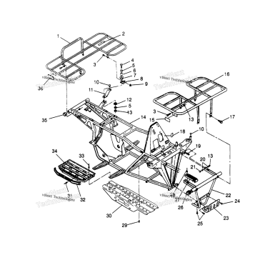 BUMPER/RACK MOUNTING 2X4 300