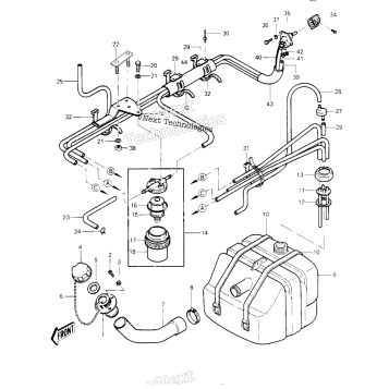 FUEL TANK ('84-'86 JS440-A8/A9/A10
