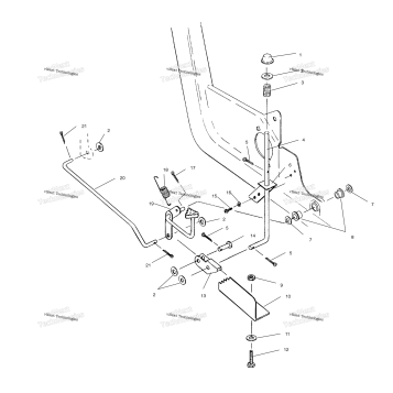 FOOT PEDAL & PARKING BRAKE ASSEMBLY