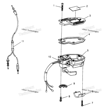 CONTROLS THROTTLE ASM./CABLE SPORT 400L
