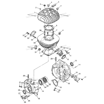 CRANKCASE & CYLINDER XPLORER 300
