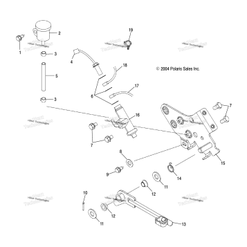 MASTER CYLINDER, REAR & FOOT PEDAL