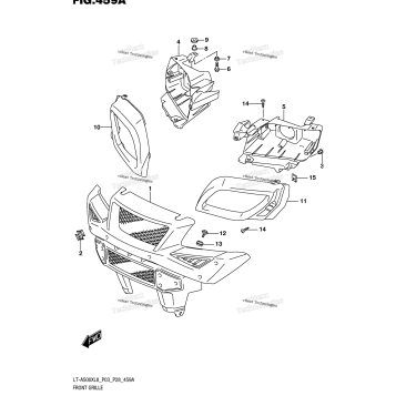 FRONT GRILLE (LT-A500XL8 P03)