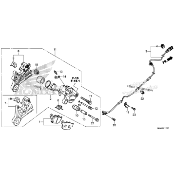 REAR BRAKE CALIPER