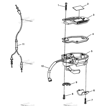 CONTROLS THROTTLE ASM./CABLE MAGNUM 2X4