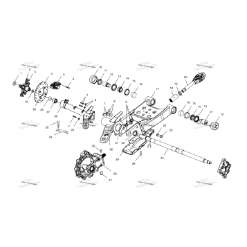 SWING ARM/REAR GEARCASE MOUNTING A01CD50FB