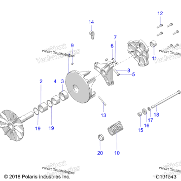 DRIVE TRAIN, PRIMARY CLUTCH