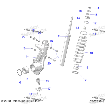 SUSPENSION, FRONT STRUT