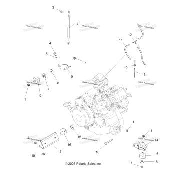 ENGINE, MOUNTING